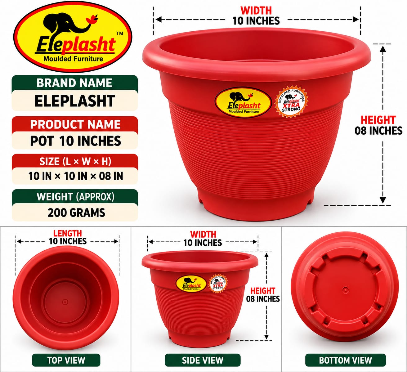 POT "10" INCHES — image 4